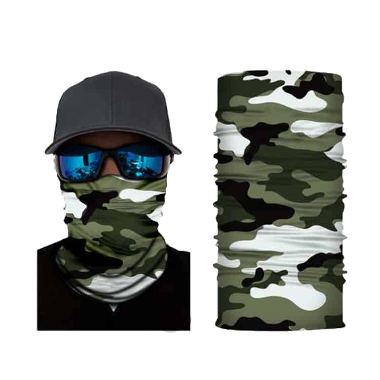Sage Green Camo S45 - Fitted Neck Gaiter - Fishing Outlet