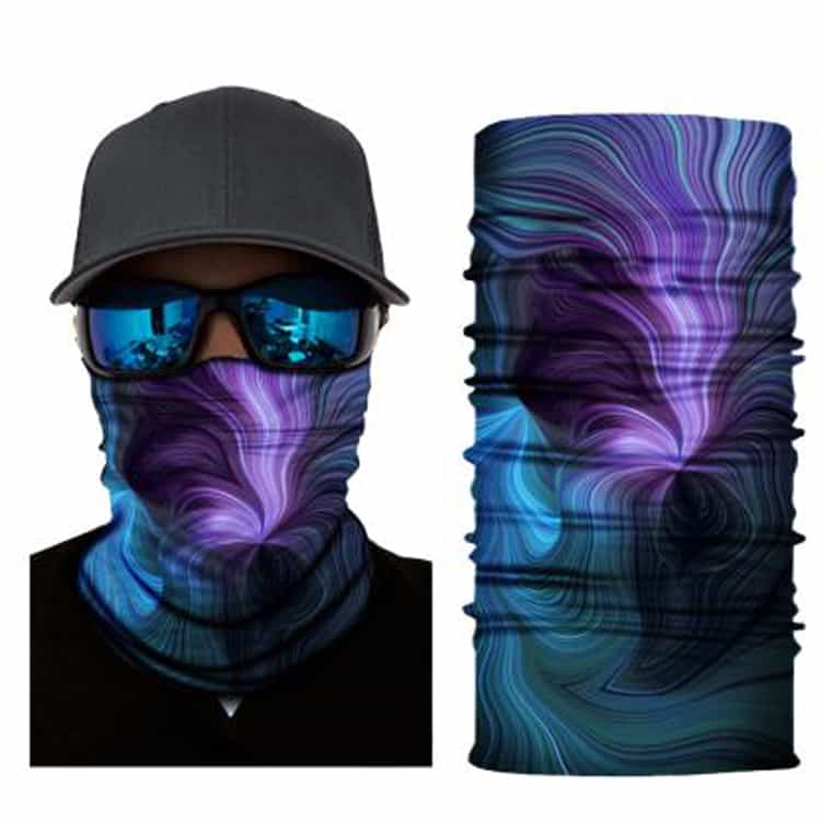 Purple Aurora S449 - Fitted Neck Gaiter - Fishing Outlet