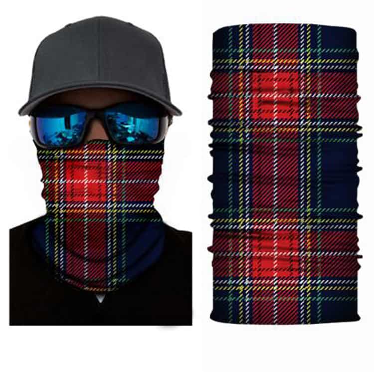 Scott Red Tartan S471 - Fitted Neck Gaiter - Fishing Outlet